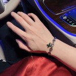 Louis Vuitton vintage silver bracelet couple's version 22cm20cm18cm changeable length