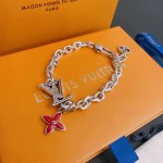 Louis Vuitton vintage silver bracelet couple's version 22cm20cm18cm changeable length
