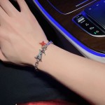 Louis Vuitton vintage silver bracelet couple's version 22cm20cm18cm changeable length