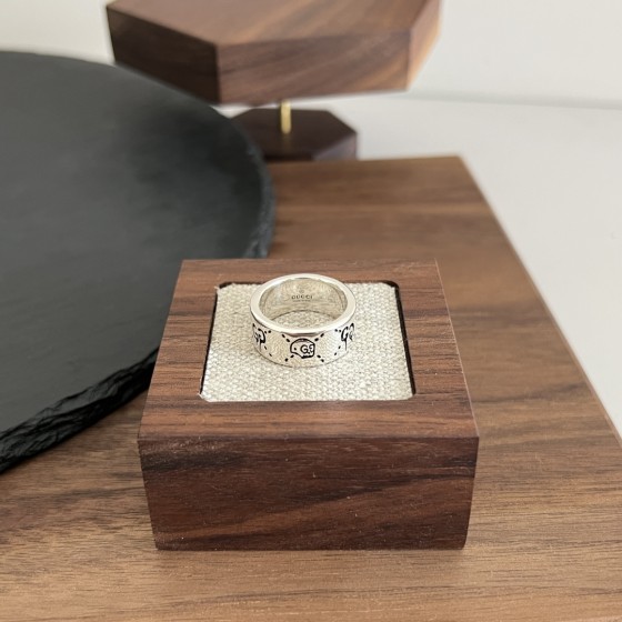 𝐆𝐮𝐜𝐜𝐢 925 Sterling Silver Ghost Elf Ring Size: 12# 14# 16# 18# 20# 22#