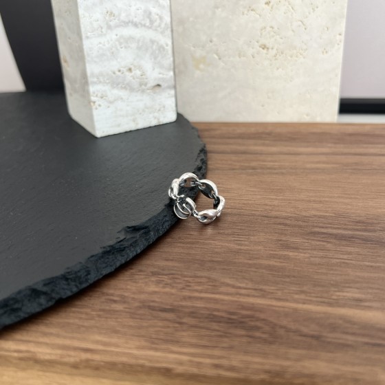 𝐆𝐮𝐜𝐜𝐢 925 sterling silver double G pig nose ring Size: 12# 14# 16# 18# 20# 22#