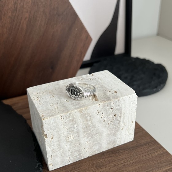 𝐆𝐮𝐜𝐜𝐢 925 Sterling Silver Double G Ring