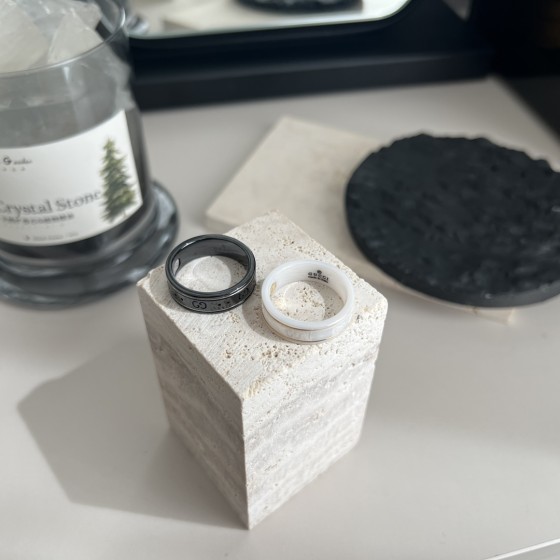 𝐆𝐮𝐜𝐜𝐢 lcon series double G ceramic ring