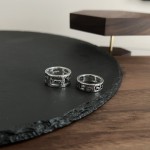 𝐆𝐮𝐜𝐜𝐢 925 Sterling Silver Square G Cutout Vintage Ring