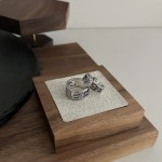 𝐆𝐮𝐜𝐜𝐢 925 Sterling Silver Square G Cutout Vintage Ring