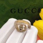 𝐆𝐮𝐜𝐜𝐢 New Double G Diamond Ring