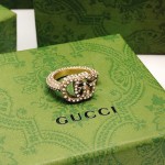 𝐆𝐮𝐜𝐜𝐢 New Double G Diamond Ring