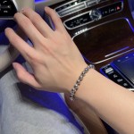 Louis Vuitton Multi-element Thai silver style bracelet Vintage silver bracelet for couples