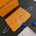Louis Vuitton Rockabilly punk thai silver vintage silver necklace for couples with a 60cm chain length that can be changed