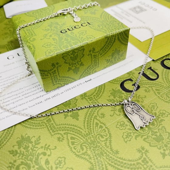 𝐆𝐮𝐜𝐜𝐢 Double G tag necklace