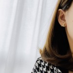 Louis Vuitton Spring/Summer LV monogram earrings in yellow gold and white gold