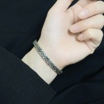𝐆𝐮𝐜𝐜𝐢 Double G retro old silver bracelet
