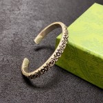 𝐆𝐮𝐜𝐜𝐢 Double G retro old silver bracelet