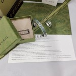 𝐆𝐮𝐜𝐜𝐢 Interlocking Light Sapphire Enamel Bracelet