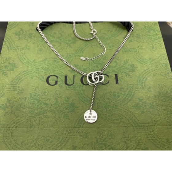 𝐆𝐮𝐜𝐜𝐢 Double G tag necklace