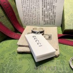 𝐆𝐮𝐜𝐜𝐢 Black Marble Wide Narrow Couple Matching Ring