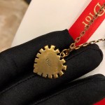 Dior jadior heart rhinestone clavicle chain