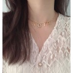 Dior letter 💎 necklace