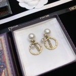 Dior Circle CD Stud Earrings
