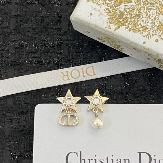 Dior stud earrings