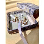 Dior cd letter pearl earrings earrings