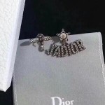 Dior Alphabet Bee Stud Earrings