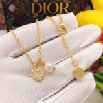 Dior Heart Pearl Necklace