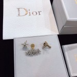 Dior CD letter JADIOR asymmetric stud earrings