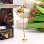 Dior Pearl Tassel Stud Earrings