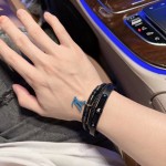 Louis Vuitton cowhide cord bracelet, same style as the couple