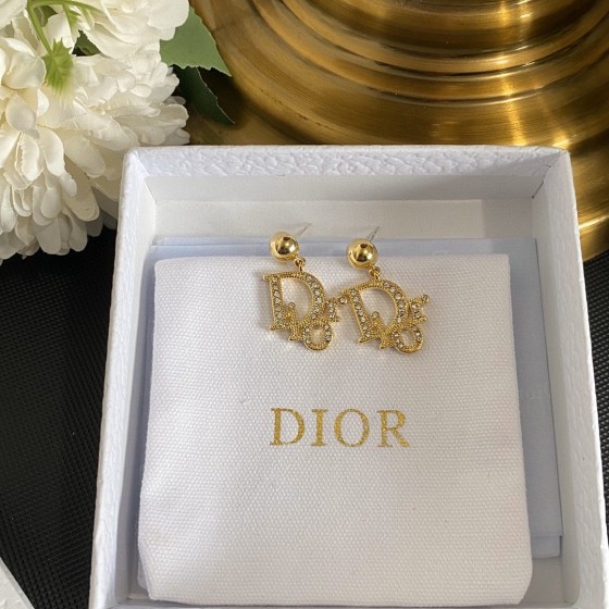 Dior stud earrings