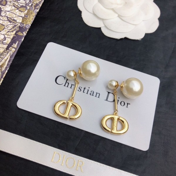 Dior stud earrings