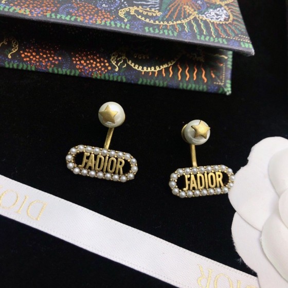Dior stud earrings