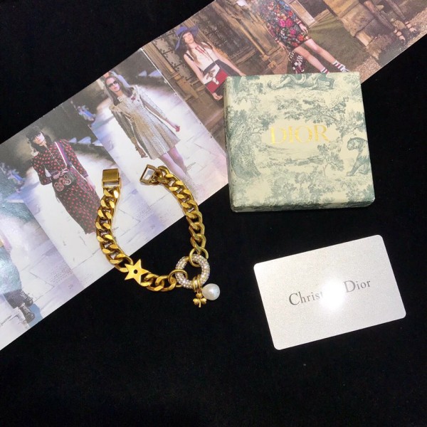 Dior logo chain bracelet