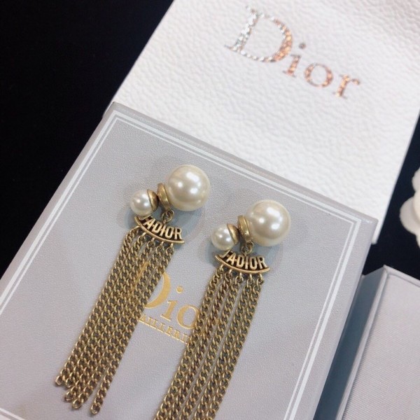 Dior stud earrings