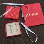 Dior stud earrings high quality original single sterling silver pins