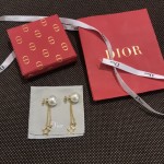 Dior stud earrings high quality original single sterling silver pins