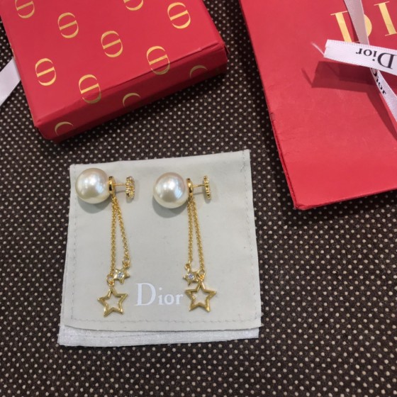 Dior stud earrings high quality original single sterling silver pins