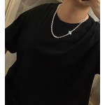 Louis Vuitton Rockabilly punk thai silver vintage silver necklace for couples with 60cm adjustable length