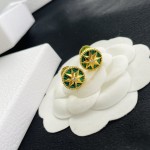 Dior stud earrings
