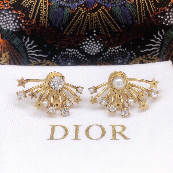 Dior stud earrings