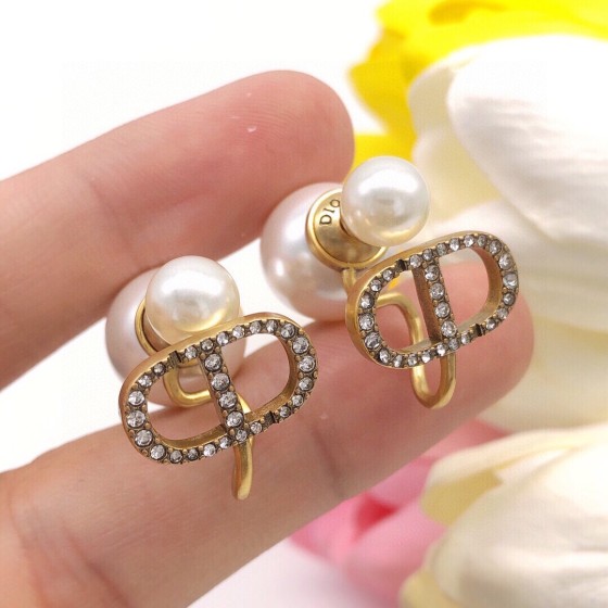 Dior stud earrings