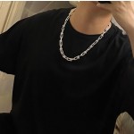 Louis Vuitton Rockabilly punk thai silver vintage silver necklace for couples with 60cm adjustable length