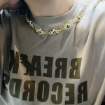 Louis Vuitton Full diamond four leaf clover five flower necklace in yellow gold