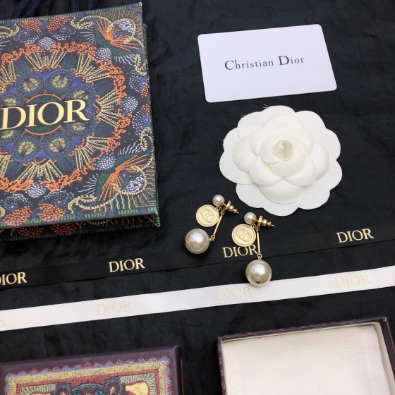 Dior stud earrings