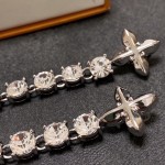Louis Vuitton Imported Rhinestone Zirconia Bracelet 18cm and 21cm two sizes