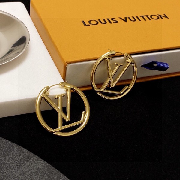 Louis Vuitton LV monogram earrings