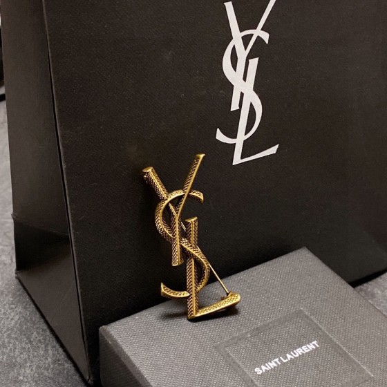 Saint Laurent YSL brooch