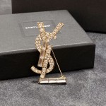 Saint Laurent YSL brooch