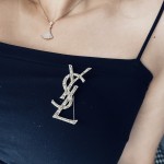 Saint Laurent YSL brooch